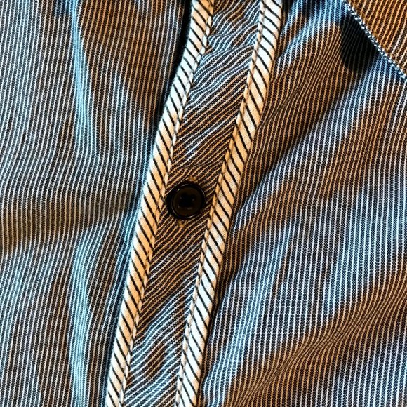 B'52 Men's Button Down Shirt blue Pin Stripe Size XL - Picture 6 of 9